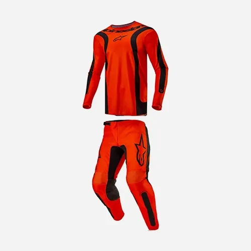 Alpinestars Fluid Lurv Hot Orange/Black Moto Gear Set – Pant and Jersey Combo (LARGE)
