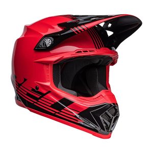 Alpinestars S-M5 Beam Helmet Black/Grey/Red Glossy Md (8303722-1313-M) (Size Medium) ALL Red and White and Black Gloss