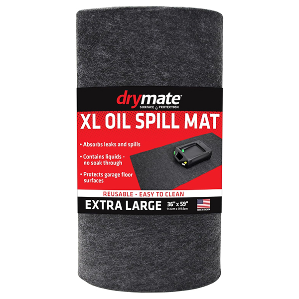 Drymate XL Oil Spill Mat (36″ x 59″), Absorbent Oil Pad, Reusable, Washable, Waterproof Backing Contains Liquids, (USA Made)