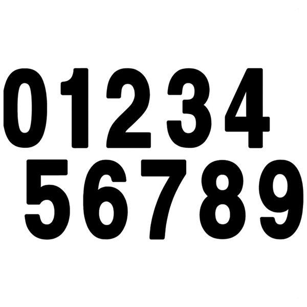 FACTORY EFFEX FX BLACK 7″ PRO-5 – FX02-4345 (Racing Number Stickers #’s 0-9)