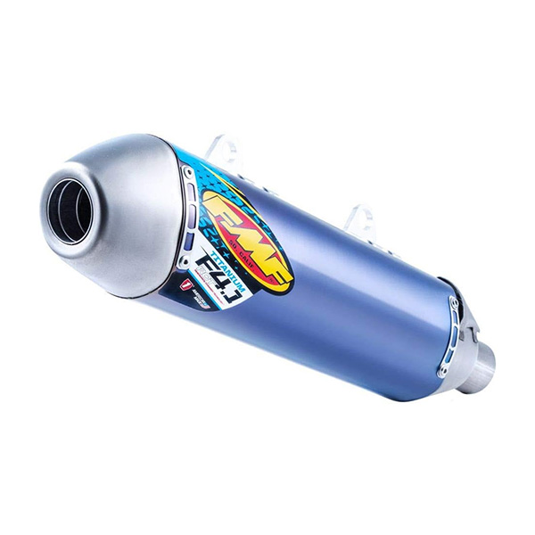 FMF Factory 4.1 RCT Slip-On Exhaust (Blue Anodized Titanium With Titanium Mid Pipe) For 2017 Yamaha YZ250F