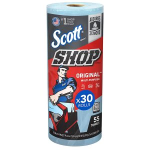 Scott® Shop Towels Original™ (75130), Original Blue Shop Towels (55 Towels/Roll, 30 Rolls/Case, 1,650 Towels/Case) Scott® Shop Towels Original™ (75130), Original Blue Shop Towels (55 Towels/Roll, 30 Rolls/Case, 1,650 Towels/Case)