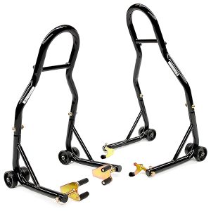 Venom Motorcycle Stand Lift, Front & Rear Combo, Universal Paddock Lift Stand, Front Wheel Stand Rear Swingarm Stand Venom Motorcycle Stand Lift, Front & Rear Combo, Universal Paddock Lift Stand, Front Wheel Stand Rear Swingarm Stand
