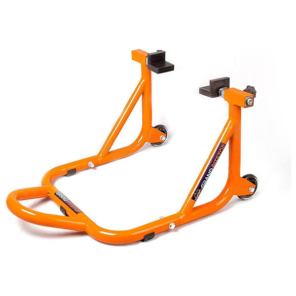 GRAND PITSTOP Motorcycle Stand, Paddock Lift Stand for Rear with Fork & Swingarm ,Weight capicity 990Lbs & 450 Kgs

