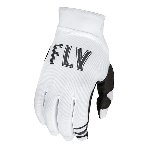 Fly Racing 2022 Adult Pro Lite Gloves White w/ Black (LARGE)