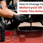 how to change motorcycle oil at home