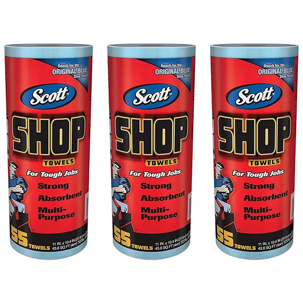Scott 75130 Shop Towels, 55 Towels, 3 Pack